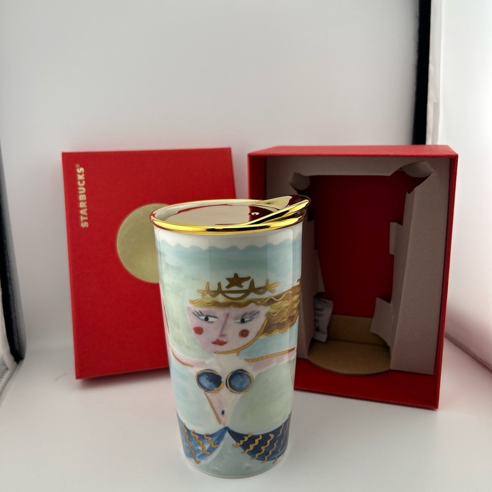 Starbucks Mermaid Ceramic Tumbler - Multicolor